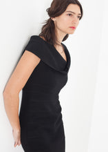 Load image into Gallery viewer, Asymmetric Dress in Black